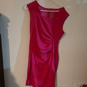 SHEIN Vibrant Pink Sleeveless Mini Dress